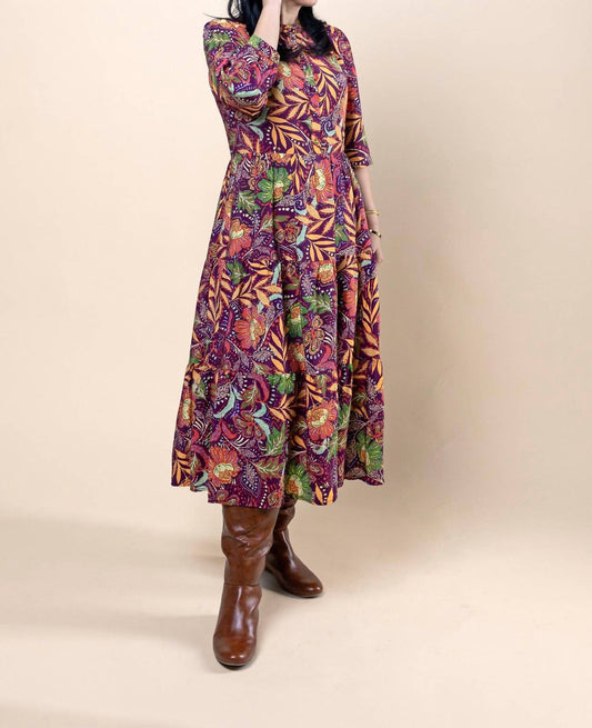 Fate - 3/4 Sleeve Midi Dress