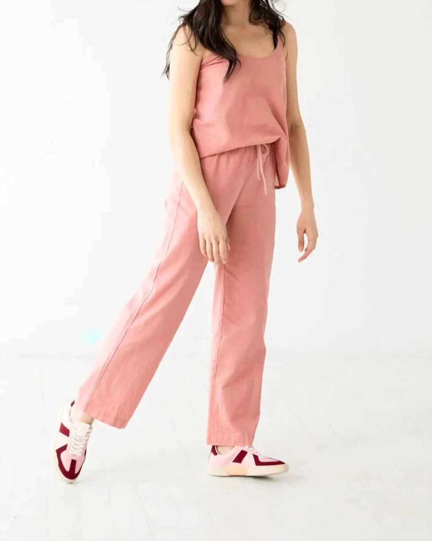 Salua - Woven High Waisted Pants