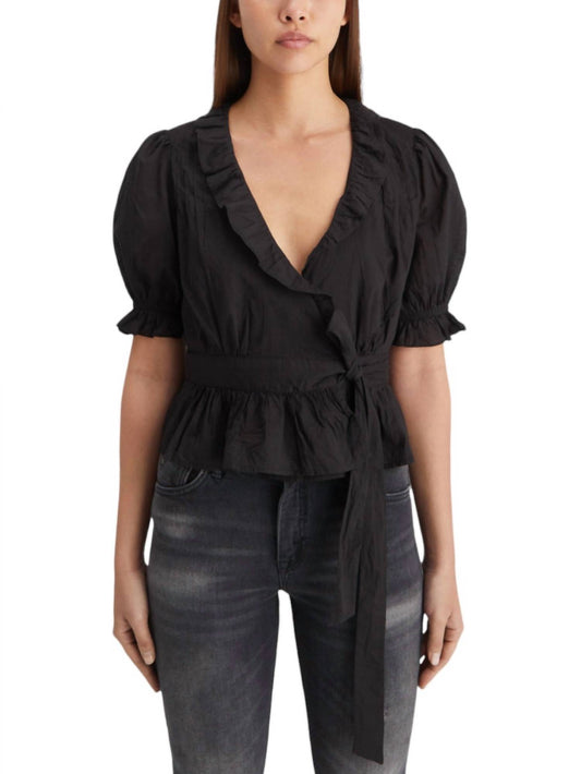 Scotch & Soda - Wrap Top with Ruffle