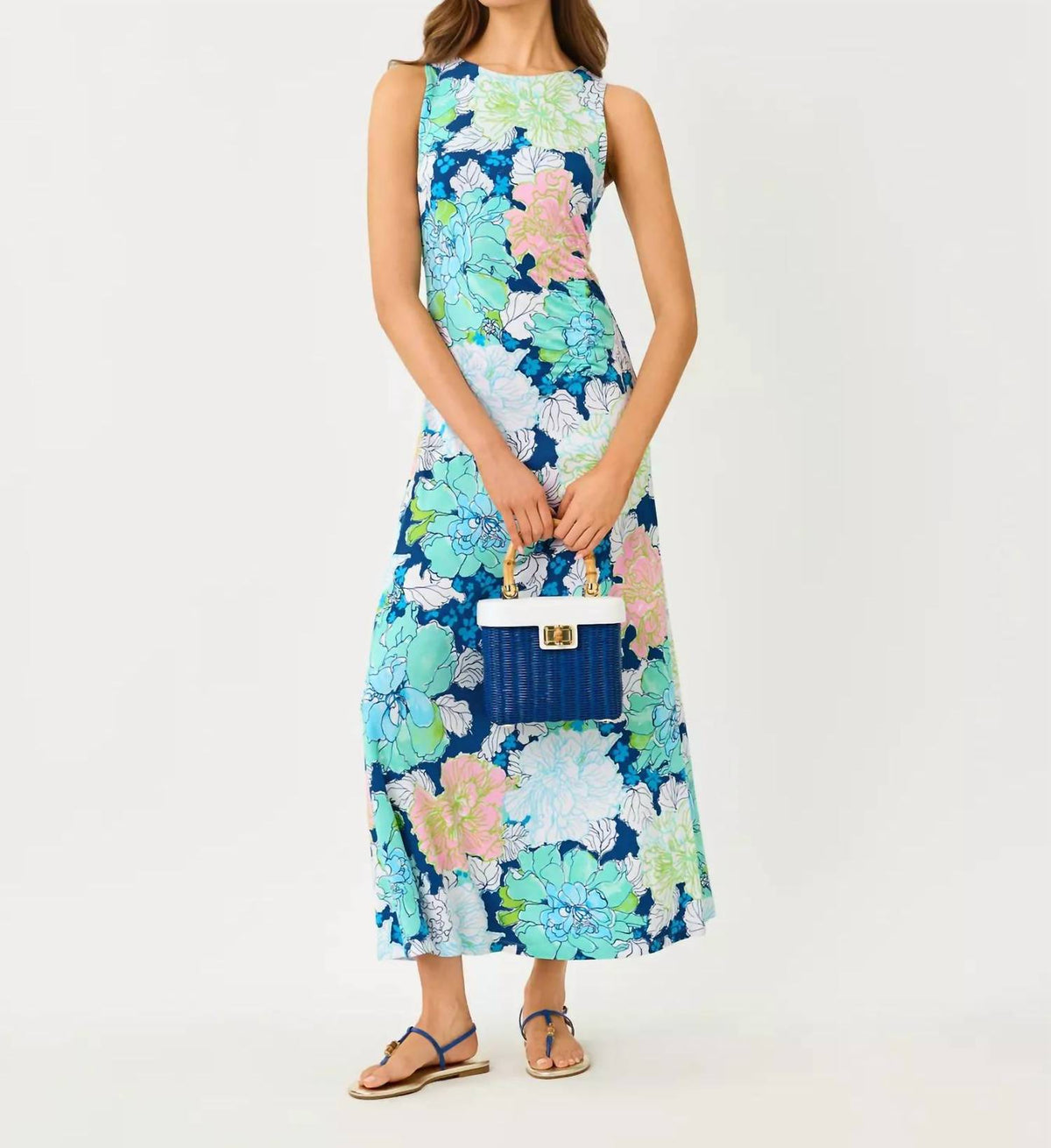 Lilly Pulitzer Carolita Maxi Dress in starlight navy - women's dress - view 5