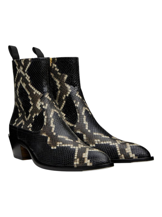 Bally - Men's Gaiman Snake Embossed Leather Boots