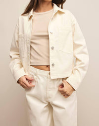 Z Supply - All Day Cropped Denim Jacket