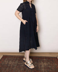 Serienumerica - Loose Shirt Dress