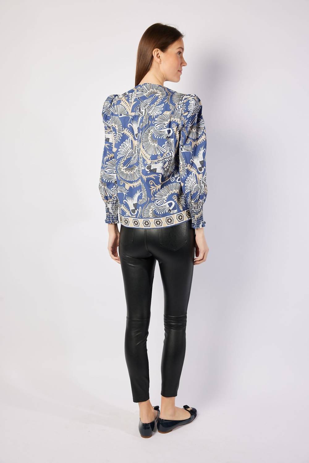 Sail To Sable - Bradley Puff Sleeve Tassel Top