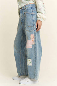 J.Nna - Patchwork Denim Gypsy Fit Jeans