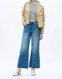Bayeas - Mid Rise Wide Leg Jean