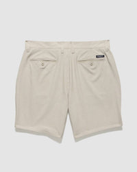 Flags & Anthem Men's Any-wear Madeflex Slub Textured Shorts in silver birch - men's shorts - detail view