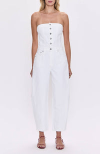 Pistola - Daphine Strapless Denim Jumpsuit
