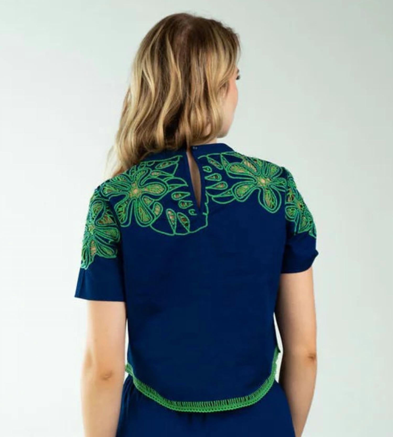 Never A Wallflower - Palermo Embroidery Top