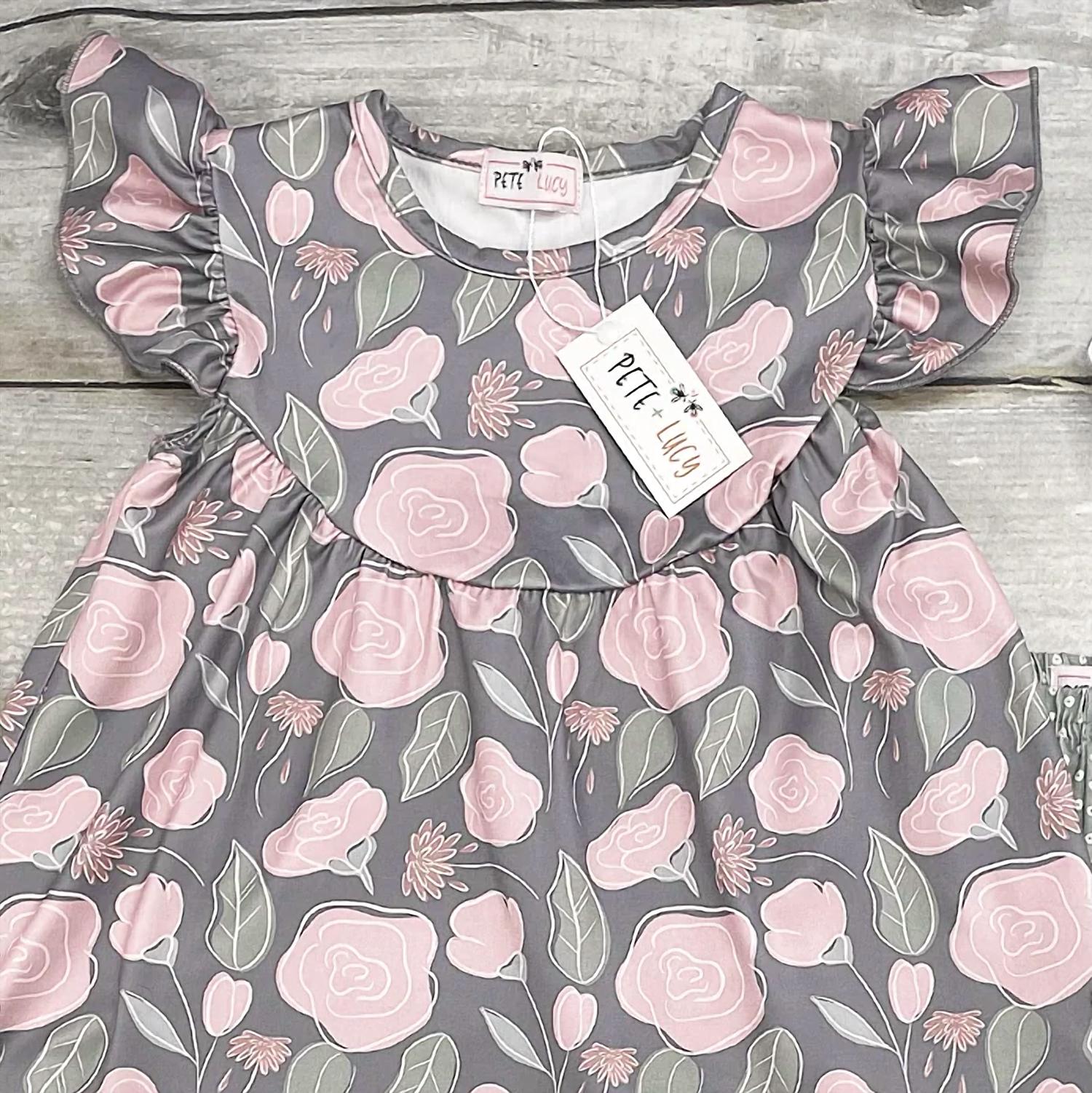 Pete + Lucy - Girls Garden Pant Set