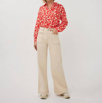 Esqualo - Scarlet Graphic Blouse