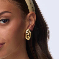 Lele Sadoughi - Women's Spiral Dome Clip-on Earrings