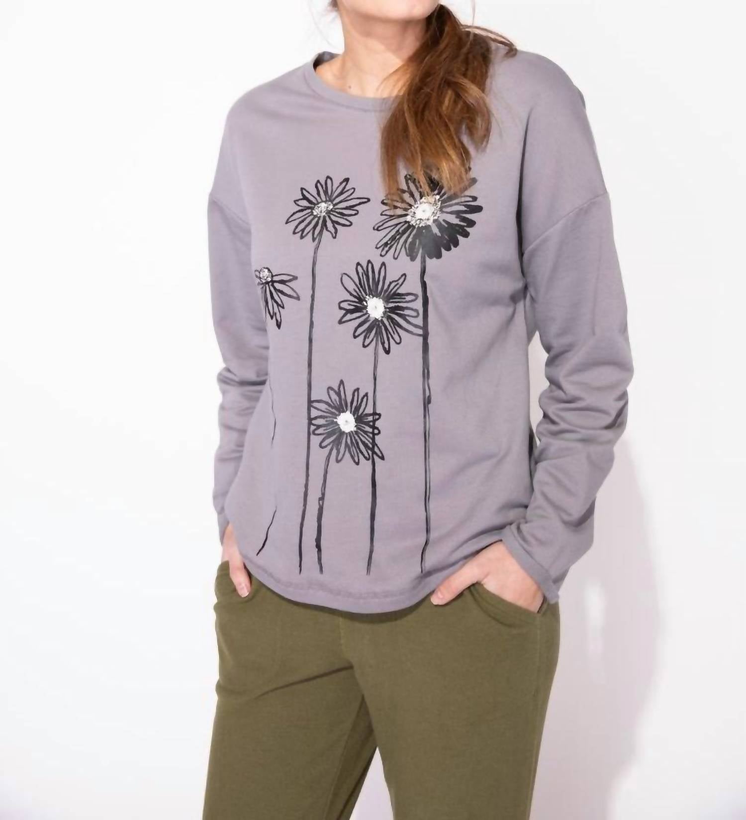 Escape By Habitat - Daisy Stem Fleece Pullover