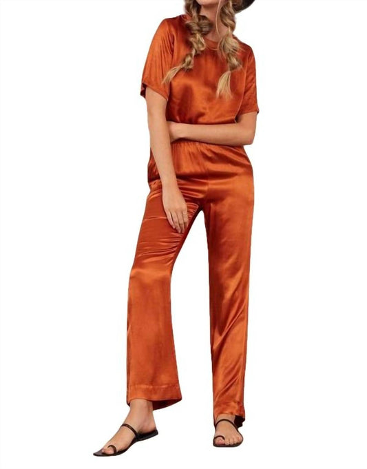 SUTTON WIDE LEG SILKY PANT