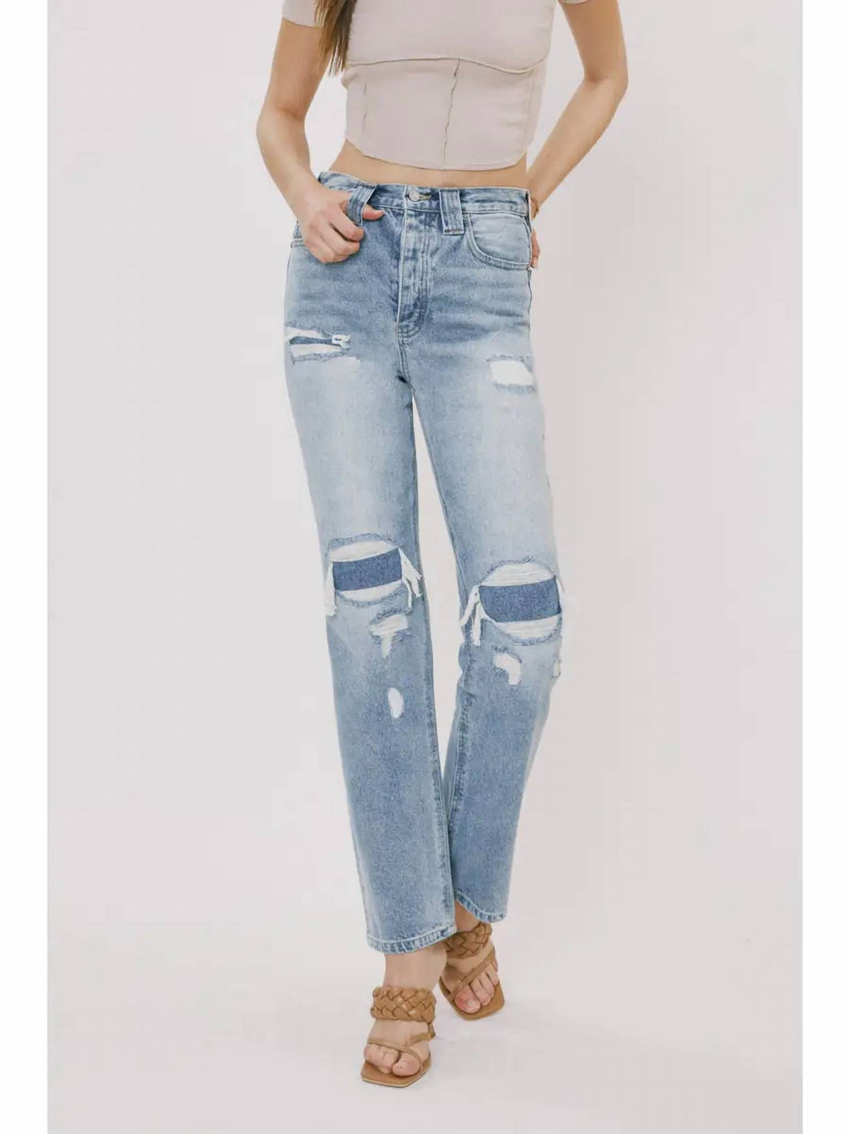Kancan - Christian Knee Patch Jean