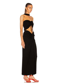 Christopher Esber - Reversed Halter Disconnect Ruched Dress