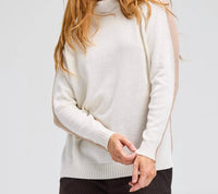 Zaket & Plover - Reversible Block Funnel Sweater