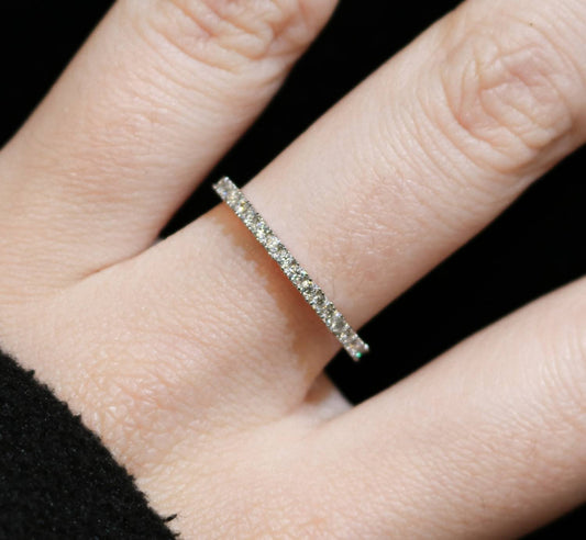 Allyanna Gifts - Women's Moissanite Pave Band Ring
