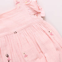 Pink Chicken - Girls Ballerina Embroidery Dress