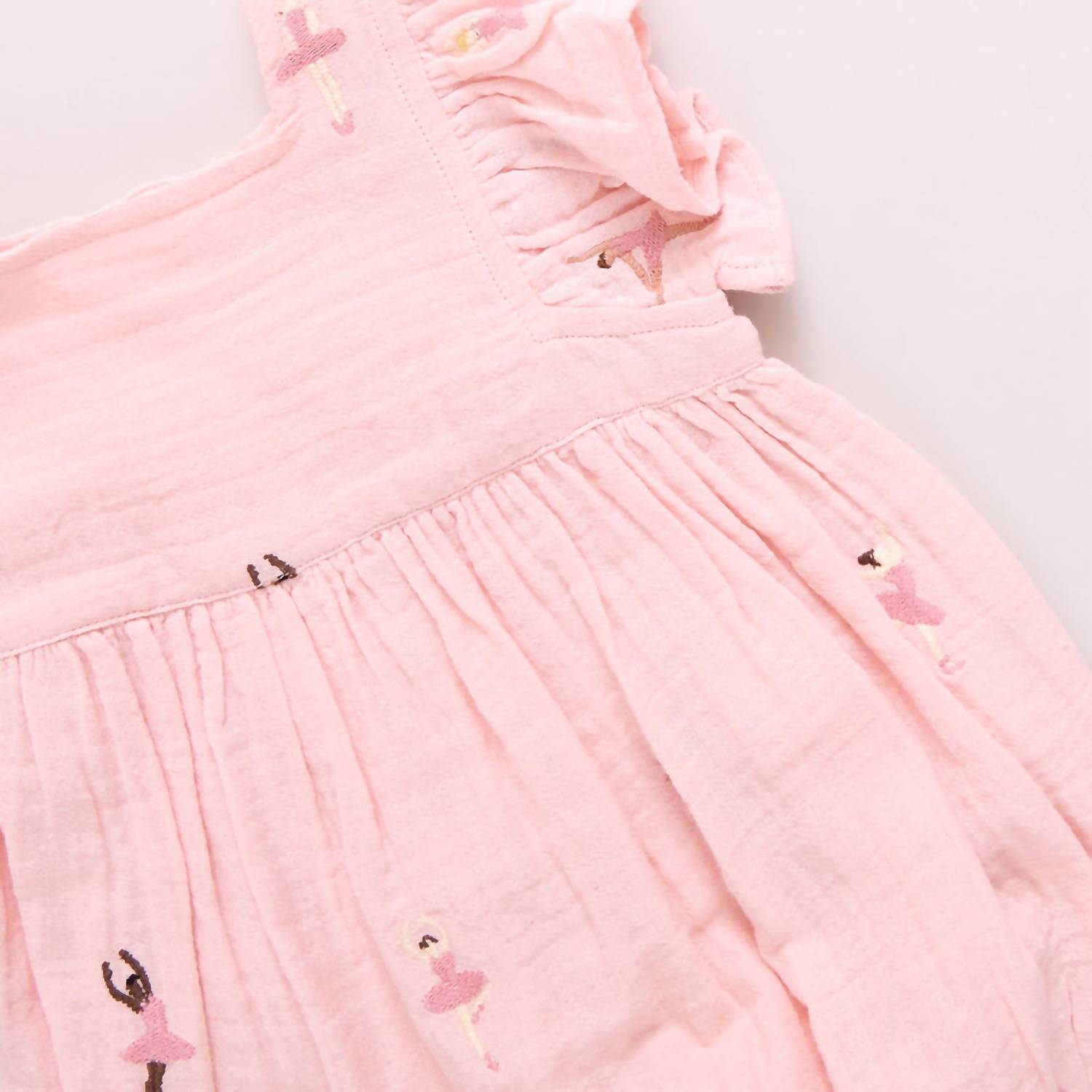 Pink Chicken - Girls Ballerina Embroidery Dress