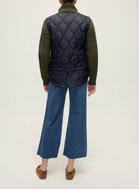 Veronica Beard - Patra Knit-sleeve Quilted Jacket