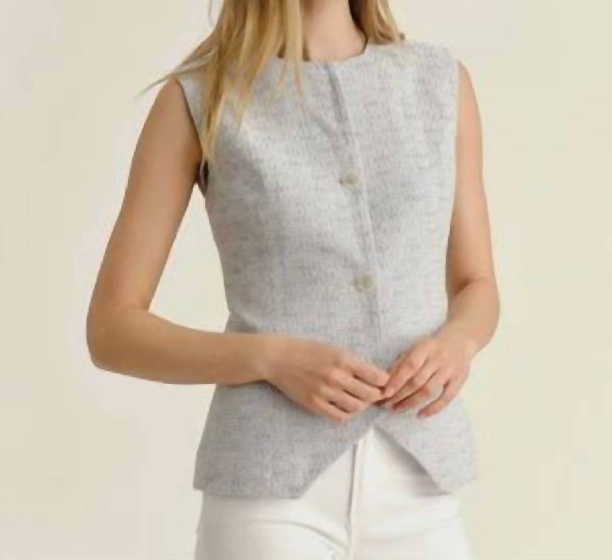Cartolina Nantucket - Freja Button Front Vest