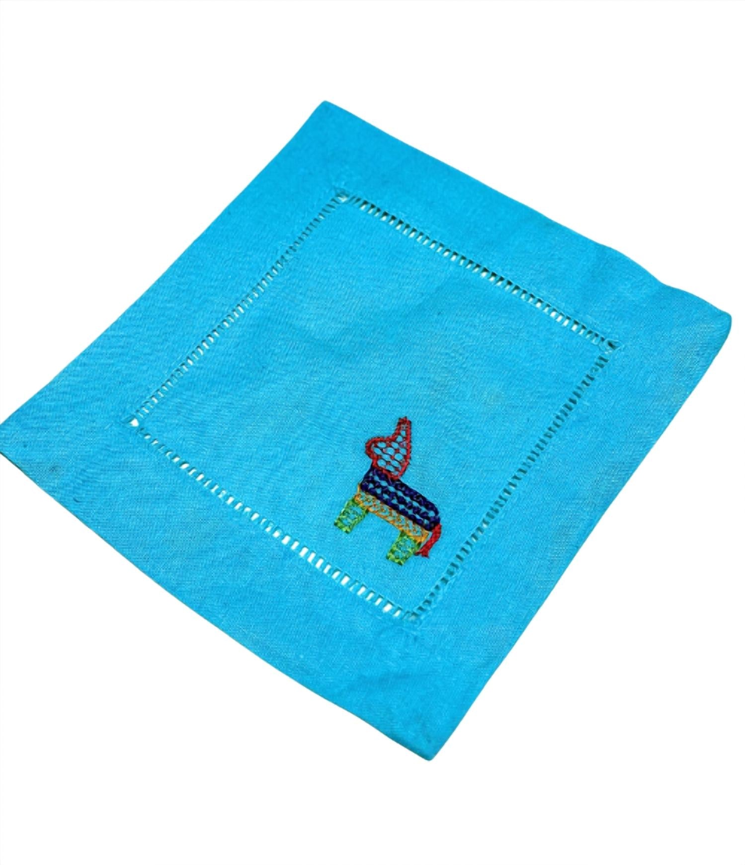Oriental Trading Company Fiesta Cocktail Napkins - Set Of 4 in multicolor - item - detail view