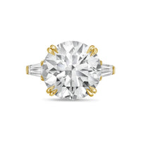 Diana M Jewels - Women's Round & Baguette Lab-grown Diamond Jewelry Ring (6.00 Ct) - Elegant
