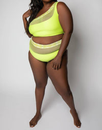 Nomads - Bay One-shoulder Swim Top - Plus