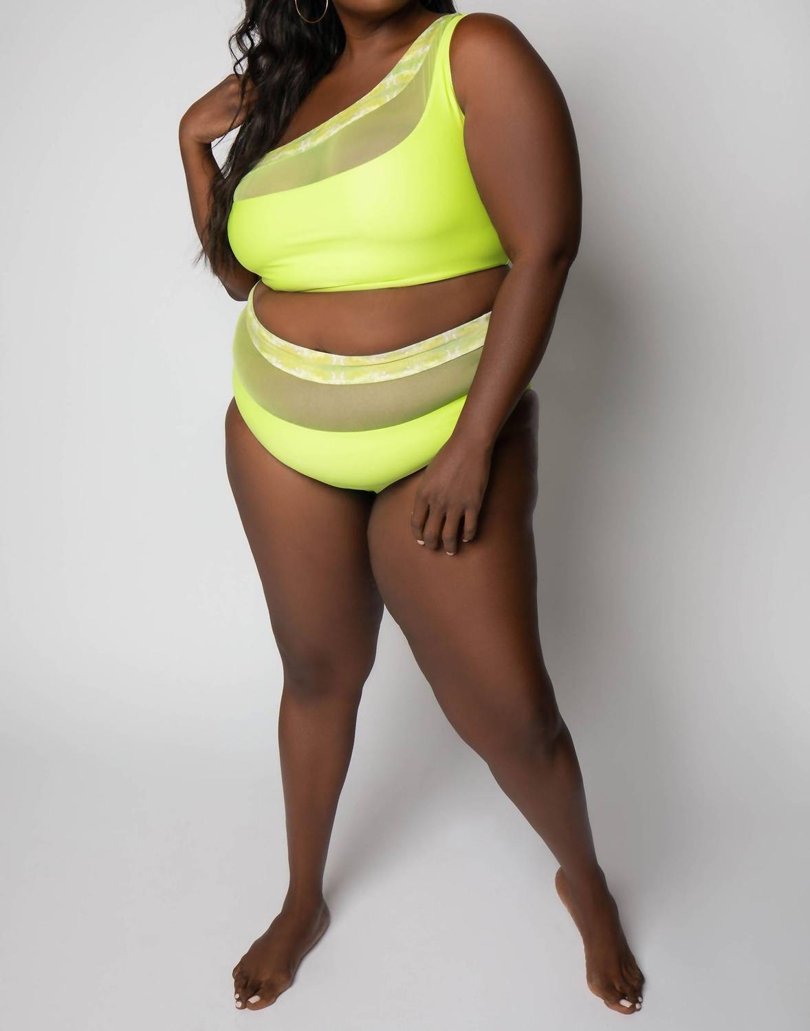 Nomads - Bay One-shoulder Swim Top - Plus