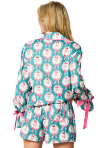 Peach Love - Santa PJ Top