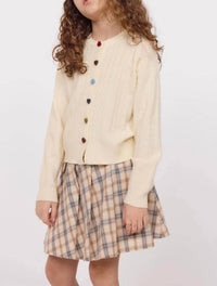 Sadie & Sage - Kid's Mochi Heart Button Sweater