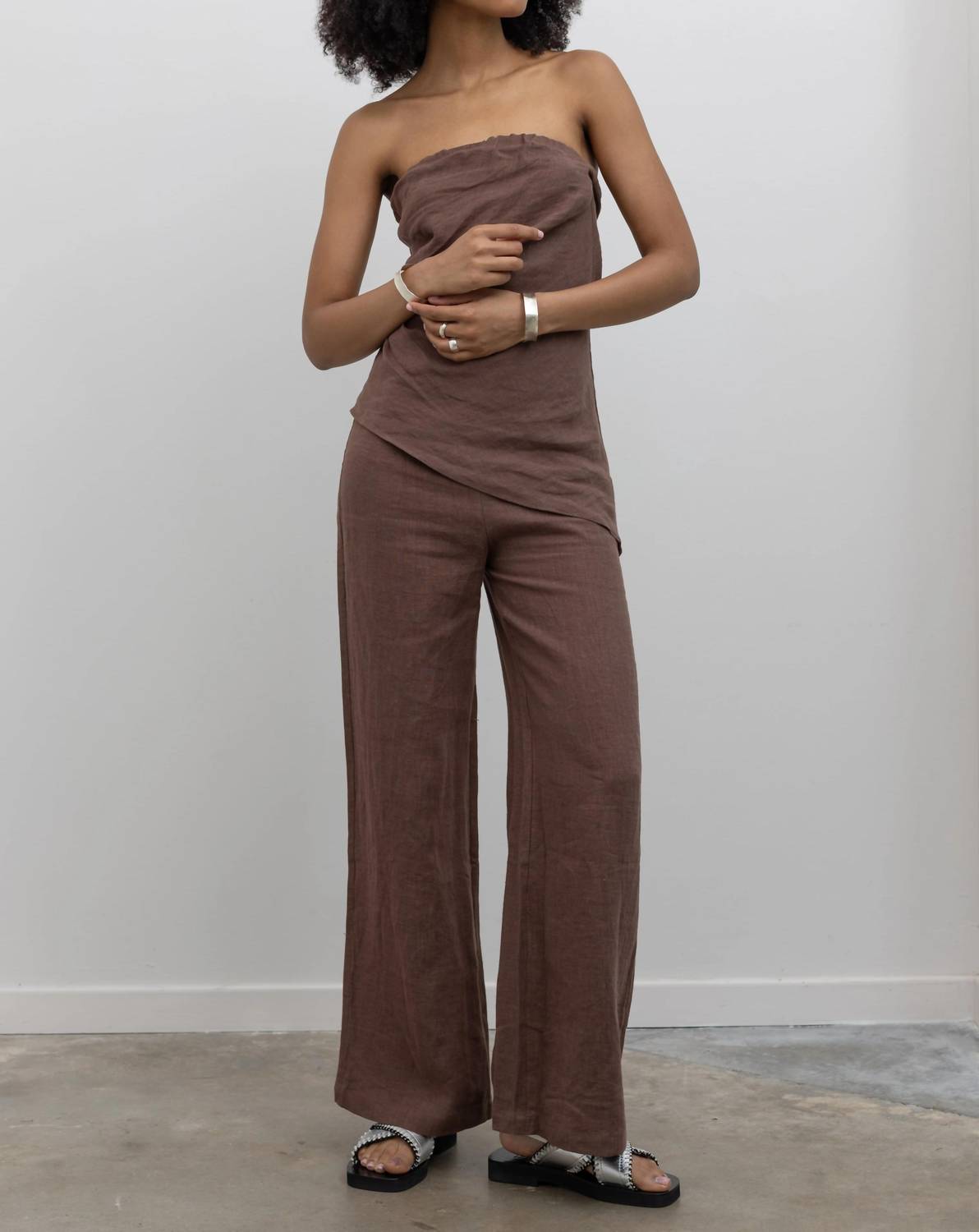 Collective - Wide Leg Linen Pants