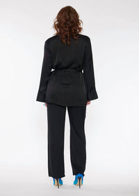 Circular Path - Open Front With Detachable Waist Tie Kimono