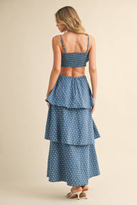 Klesis - Floral Cutout Dress