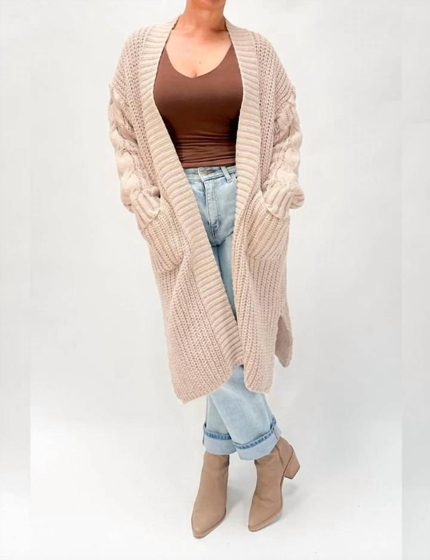 Promesa - Cable Knit Cardigan