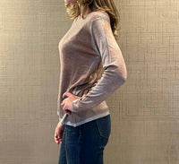 Alessandro Aste Mentone Light Cashmere Sweater in clay - women's sweater - detail view