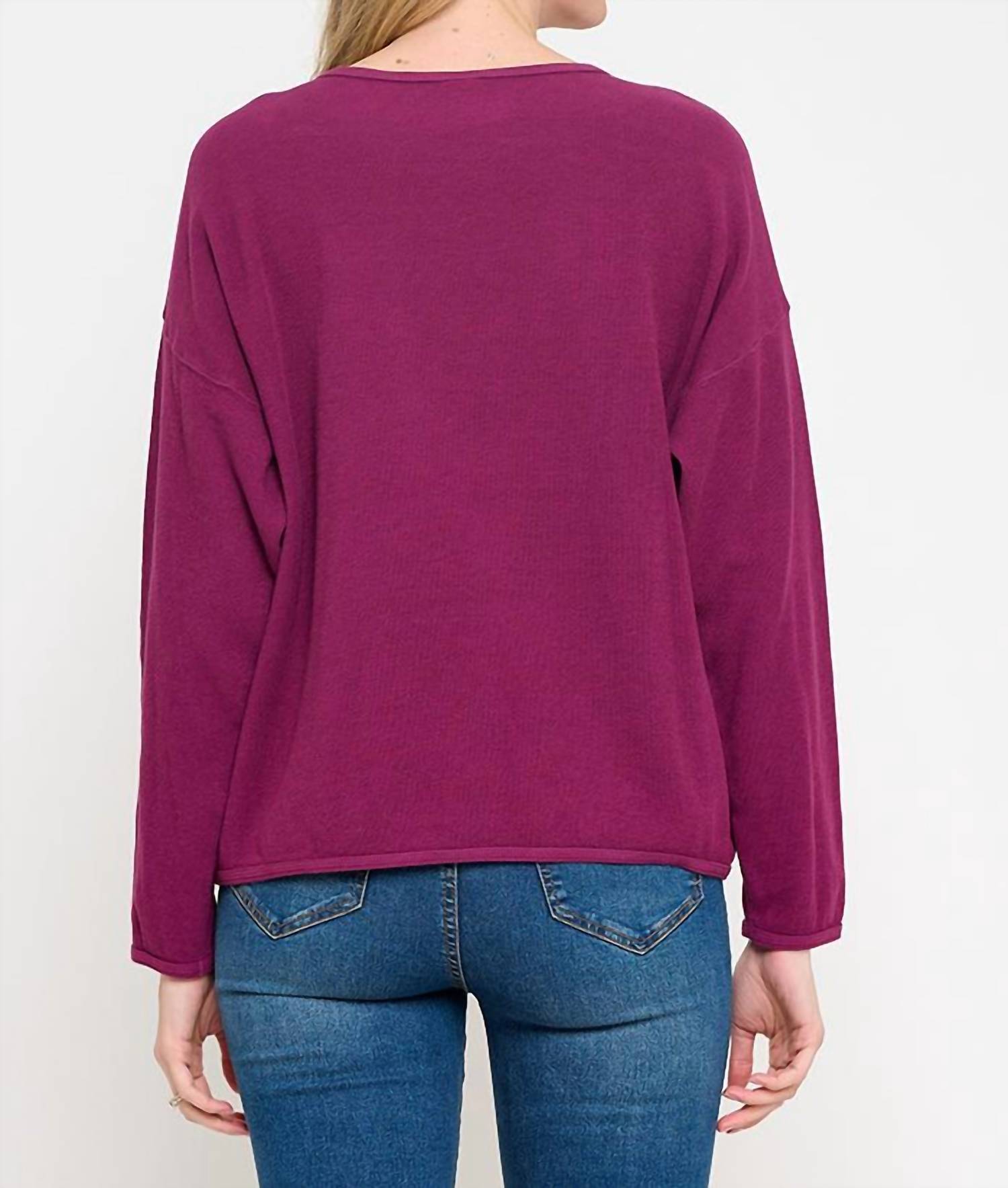 Cotton Lani - Stone Washed Patch Sweatshirt