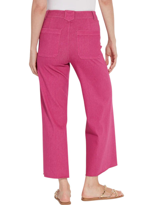 Lysse - HIGH WAIST NO SIDE SEAM WIDE LEG PANTS