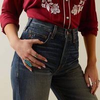 ARIAT Ultra High Rise Tomboy Straight Jean in bora bora - women's jeans - view 5