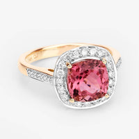 Diana M Jewels - Women's Cushion Natural Royal Tourmaline Fashion Ring (2.71 Ct) - Signature