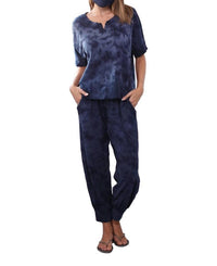 Jojo Cherry Cotton jogger paired with short sleeve T shirt Set