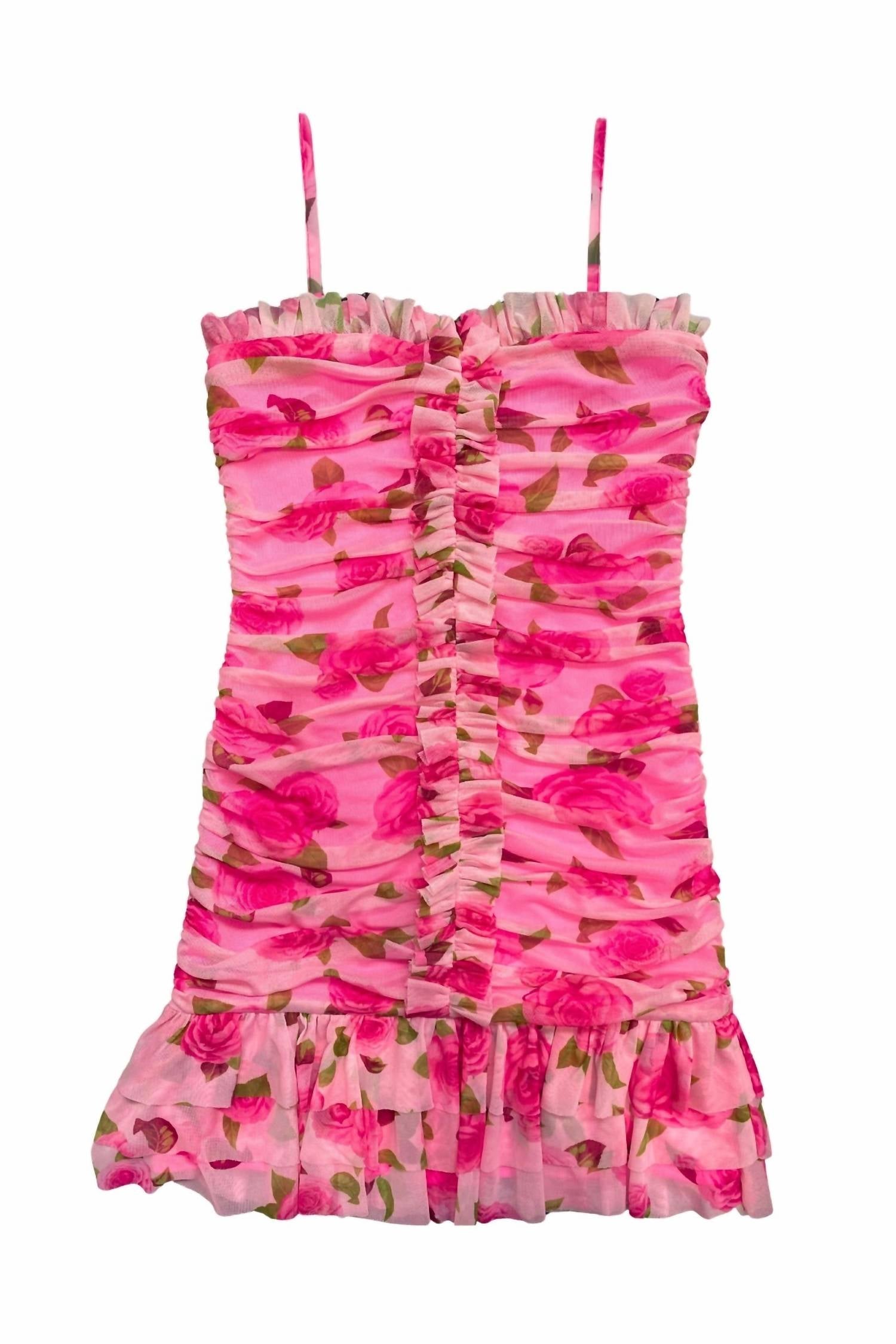 Katie J Nyc - Tween Bobbi Mesh Ruffle Dress