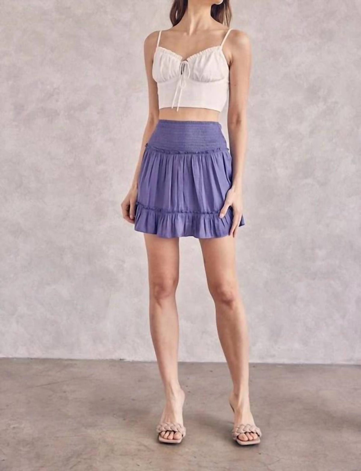 Idem Ditto - Front Ribbon Detailed Summer Cami Top