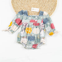 Okie + Lou - Girls Pumpkin Patches Romper