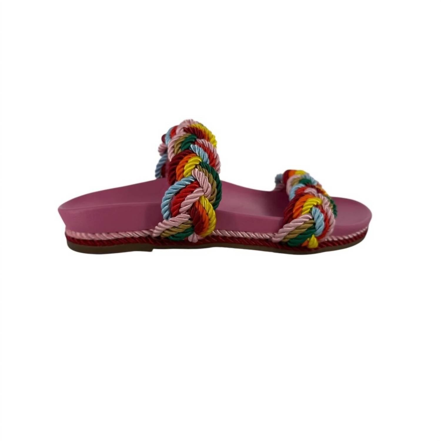 YOSI SAMRA Women's Michelle Multi Rope Shoe in pink - women's sandal
