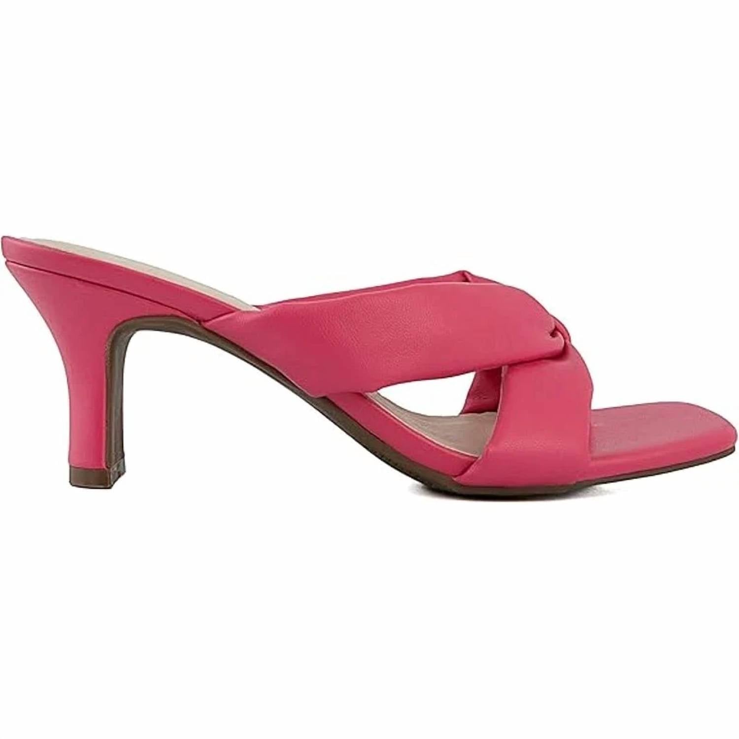 London Fog - Women's Slide On Louelle Dress Sandals