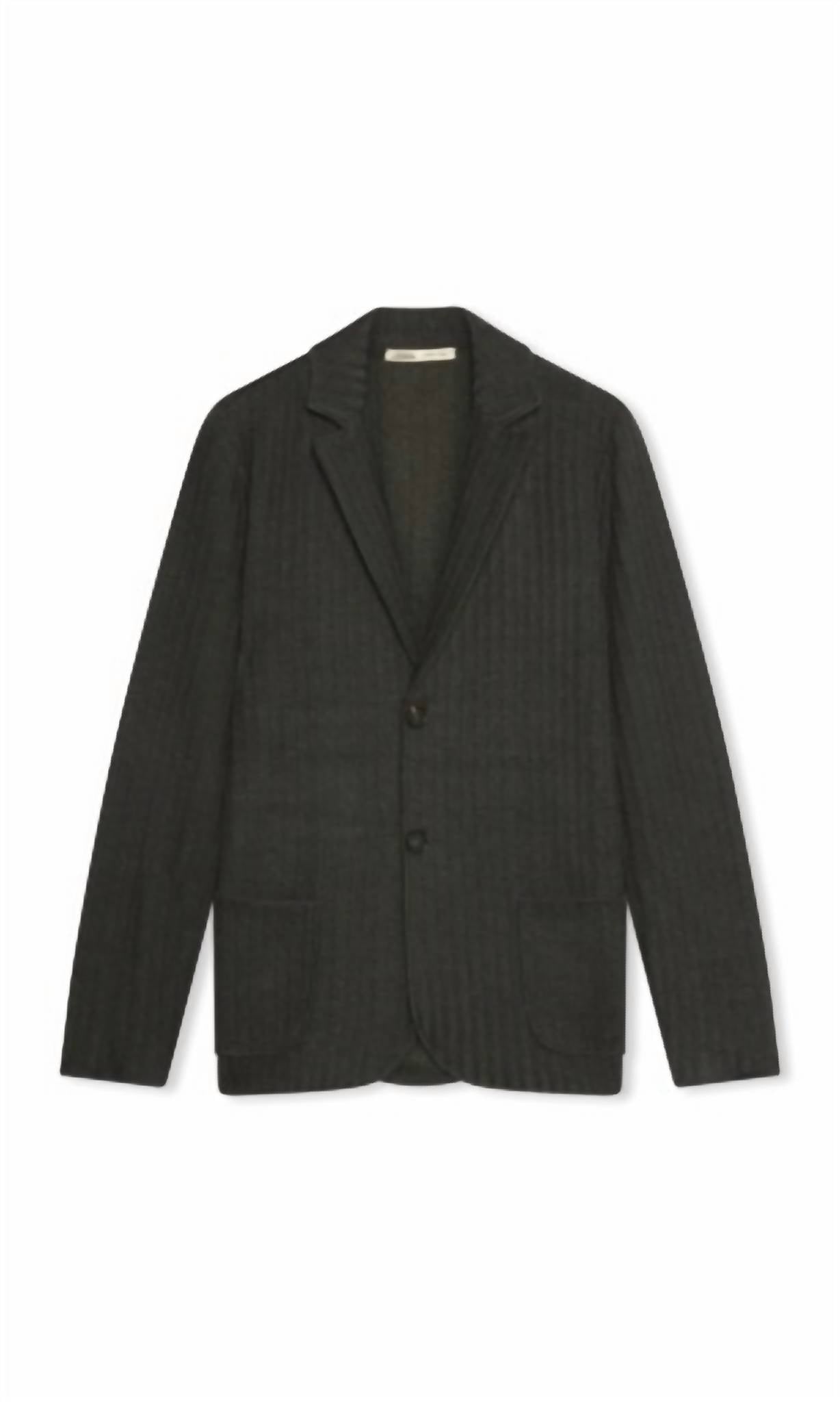 Maurizio Baldassari Men's Soft Cashmere Rib Swacket in black - men's jacket