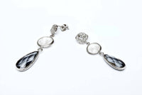 Avenue Chic - Women's Rose Teardrop Earrings