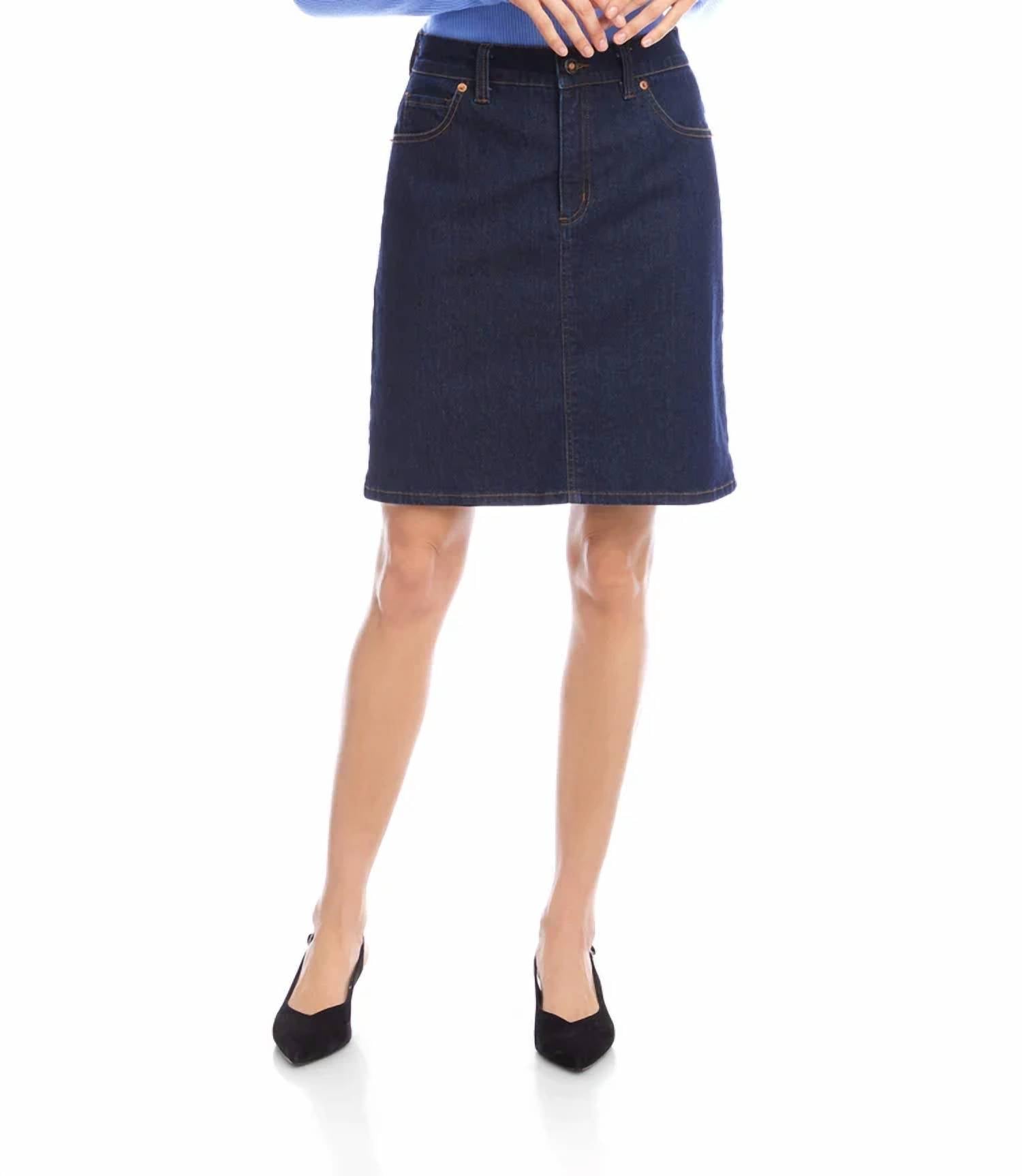 Karen Kane - Della Denim Short Skirt